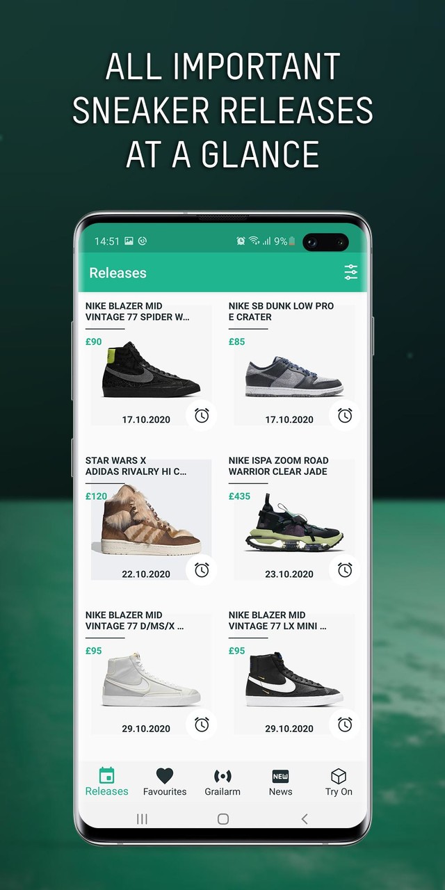 Grailify - Sneaker Releases screenshot image 12_Popularmodapk.com