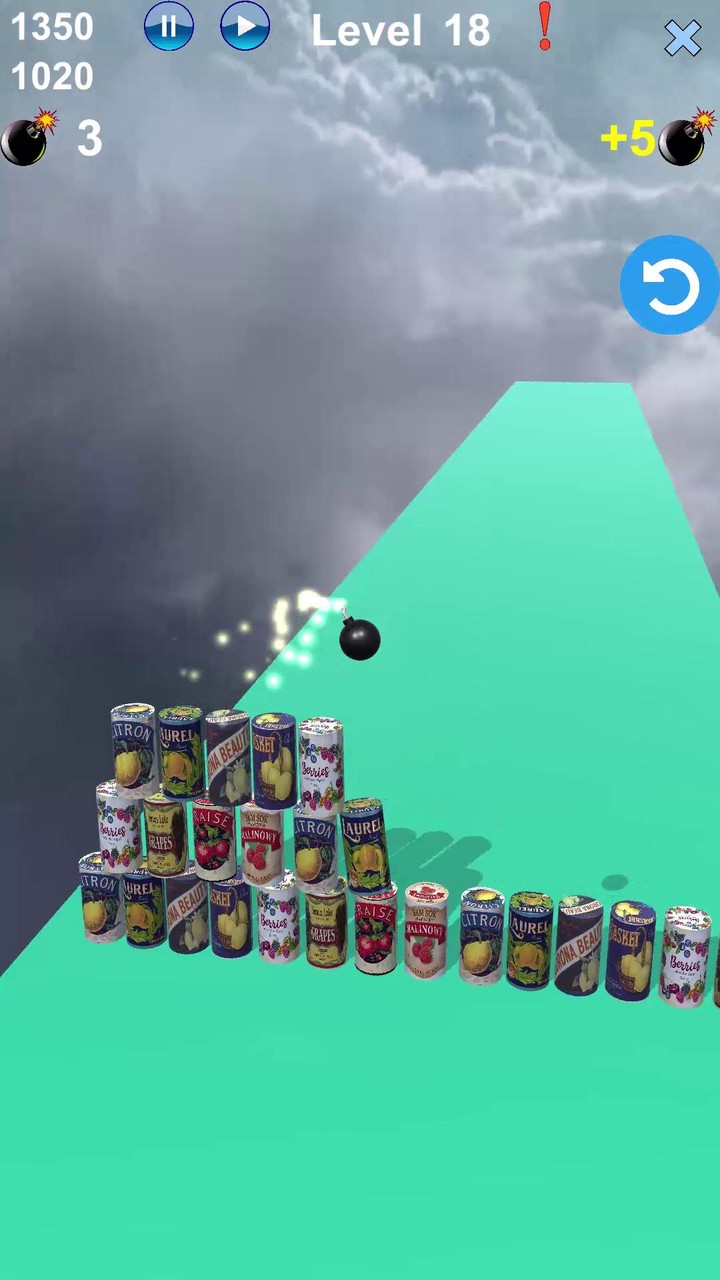 Angry Knock down Catapult Bomb screenshot image 5_Popularmodapk.com