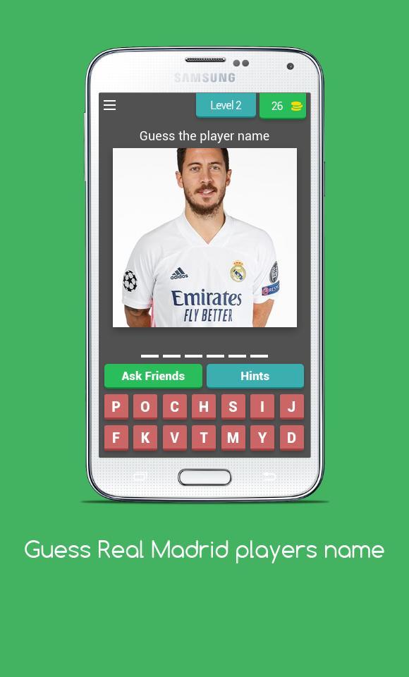 Guess Real Madrid players name quiz screenshot image 9_Popularmodapk.com