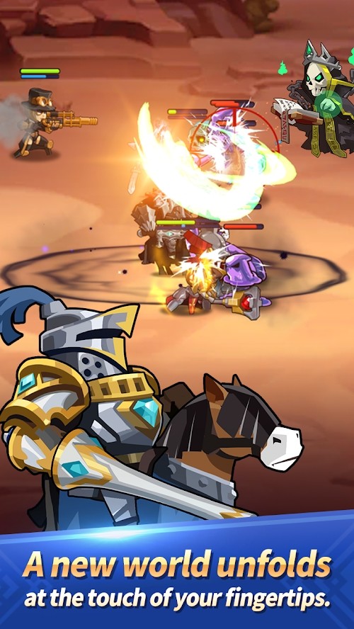 Dungeon Tactics : AFK Heroes(Large enty of Diamonds) screenshot image 2_Popularmodapk.com