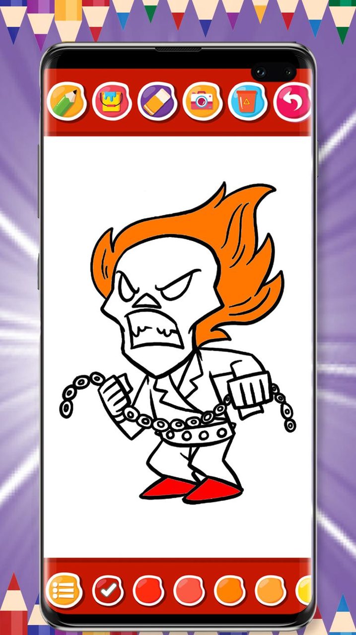Ghost Rider Game Coloring Book screenshot image 6_Popularmodapk.com