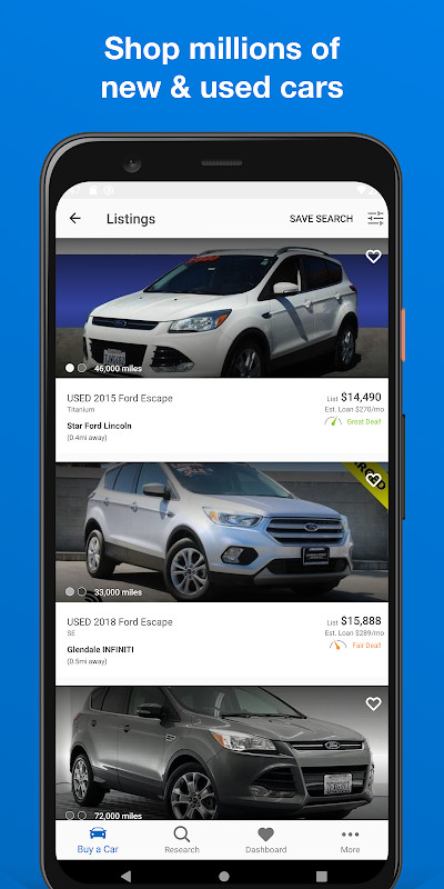 Edmunds - Shop Cars For Sale screenshot image 1_Popularmodapk.com