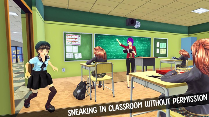 Anime High School Yandere Girl screenshot image 4_Popularmodapk.com