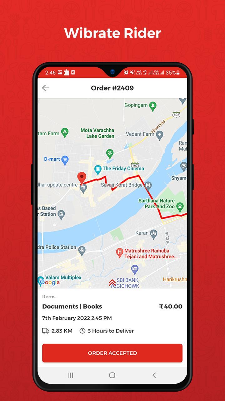 Wibrate Rider-Delivery app screenshot image 5_Popularmodapk.com
