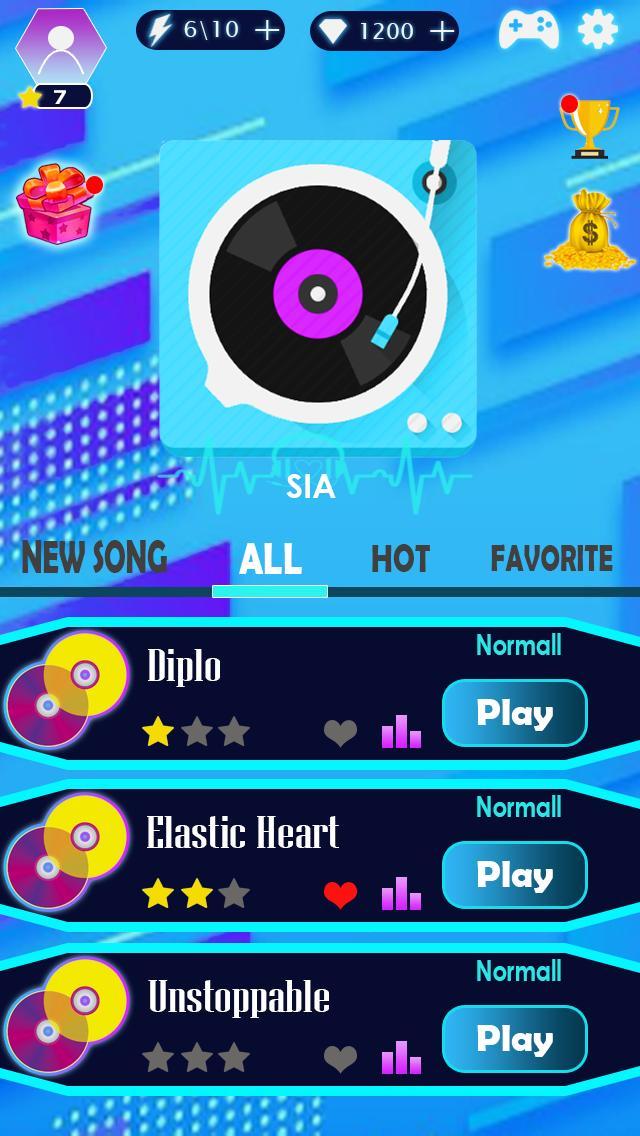 Sia - Unstoppable Tiles Hop screenshot image 1_Popularmodapk.com