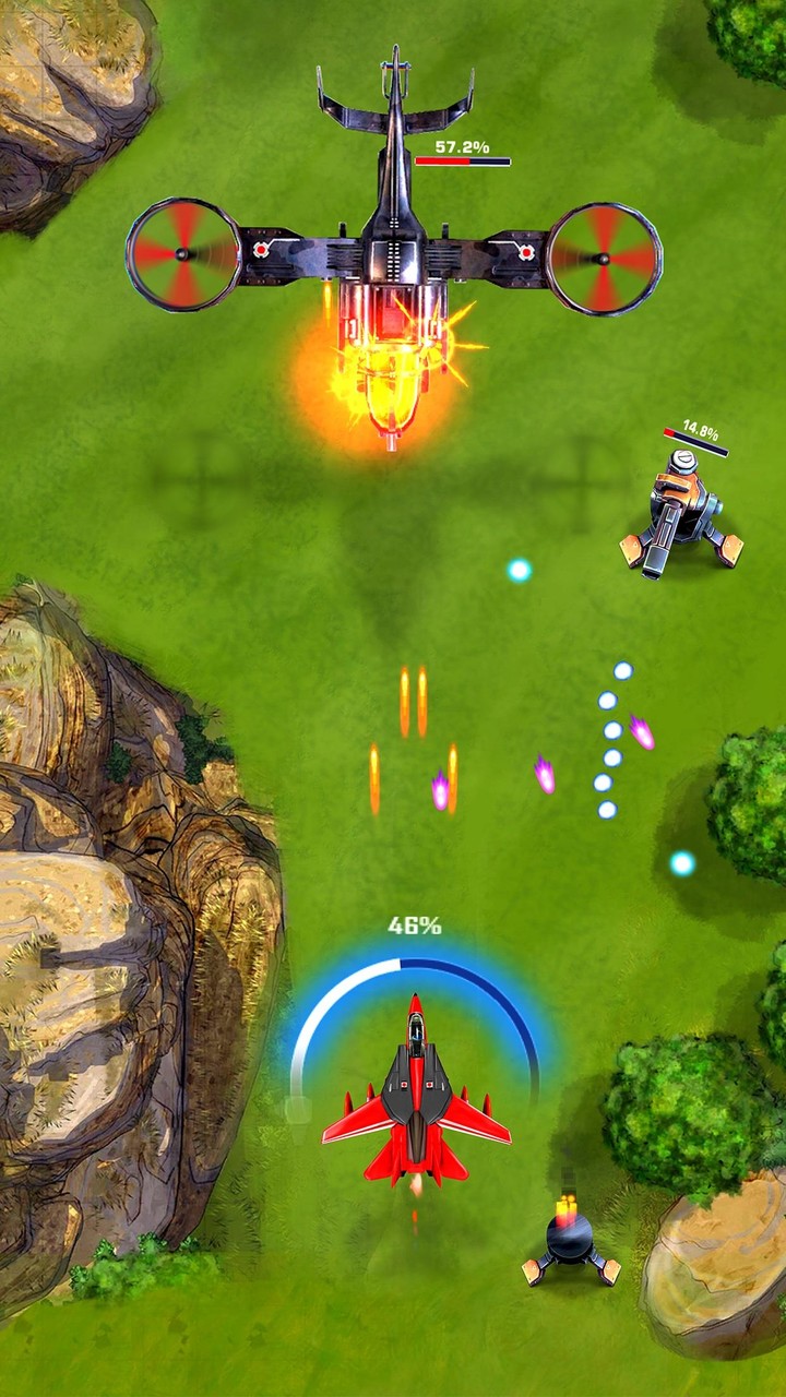 Sky Warplanes Air Shooter screenshot image 1_Popularmodapk.com