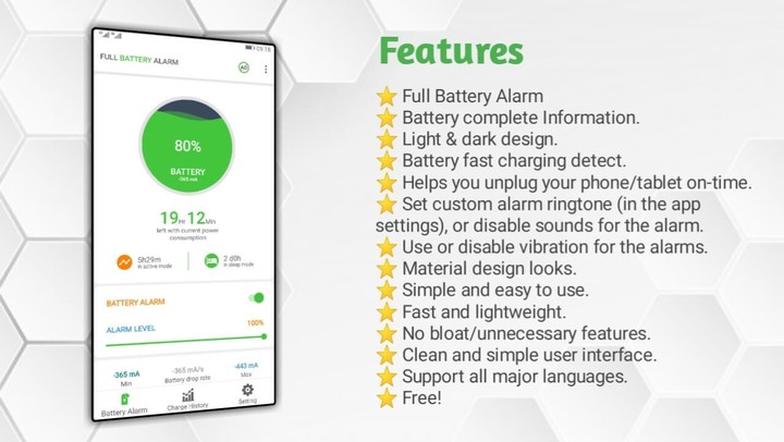 Full Battery Alarm screenshot image 1_Popularmodapk.com