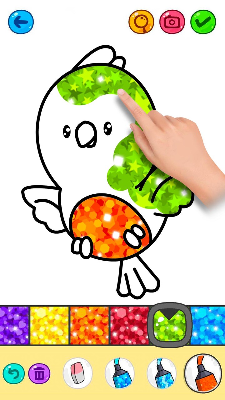 Kawaii Glitter Coloring Book screenshot image 5_Popularmodapk.com