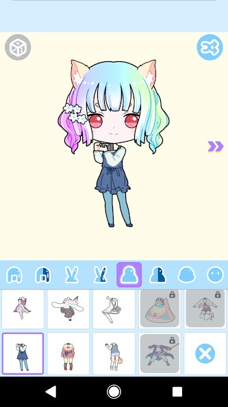 Cute Avatar Maker: Make Your O screenshot image 3_Popularmodapk.com