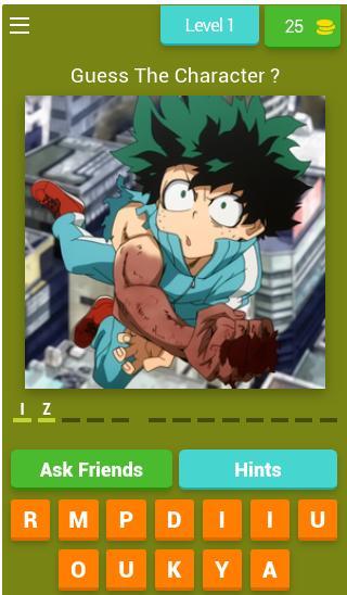 My Hero Academia - Quiz Game screenshot image 1_Popularmodapk.com