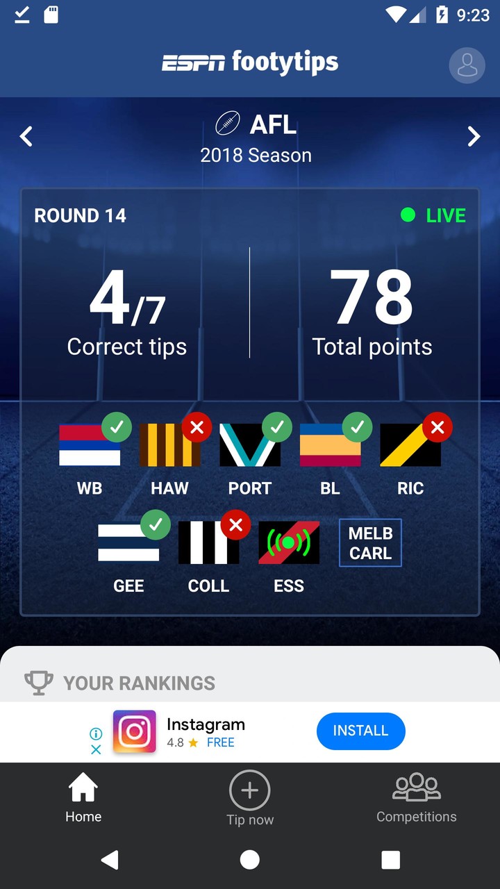 ESPNfootytips screenshot image 1_Popularmodapk.com