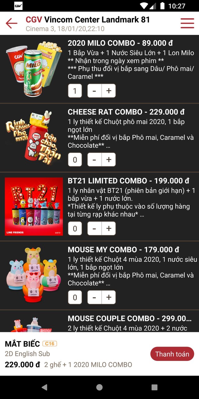 CGV Cinemas Vietnam - Rạp chiếu phim đẳng cấp screenshot image 5_Popularmodapk.com