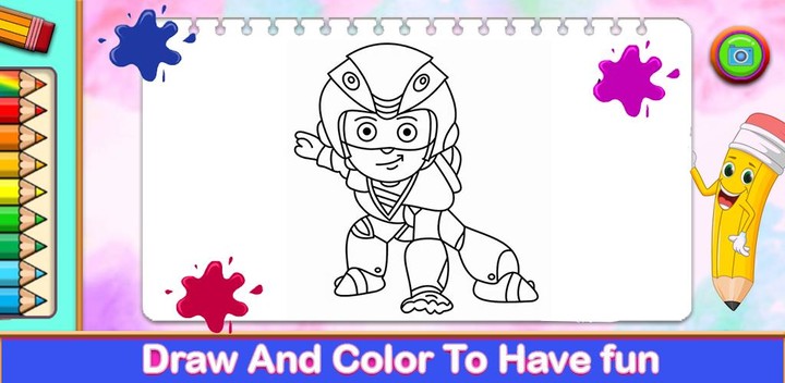 Vir Robot Boy Coloring book screenshot image 1_Popularmodapk.com