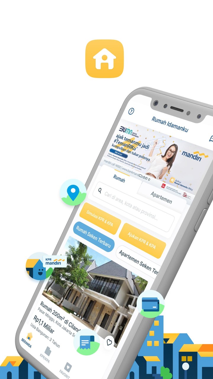 Rumah Idamanku - Cari Properti Mandiri KPR screenshot image 1_Popularmodapk.com