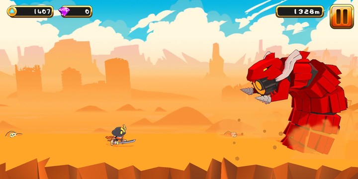 Cube Samurai: Run Squared - Ru screenshot image 2_Popularmodapk.com