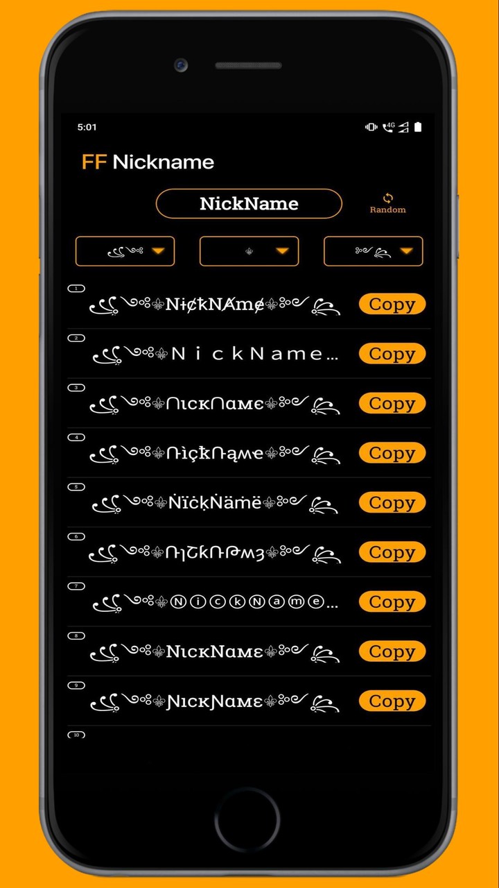FF Name Creator - Nickname Generator For Games screenshot image 2_Popularmodapk.com