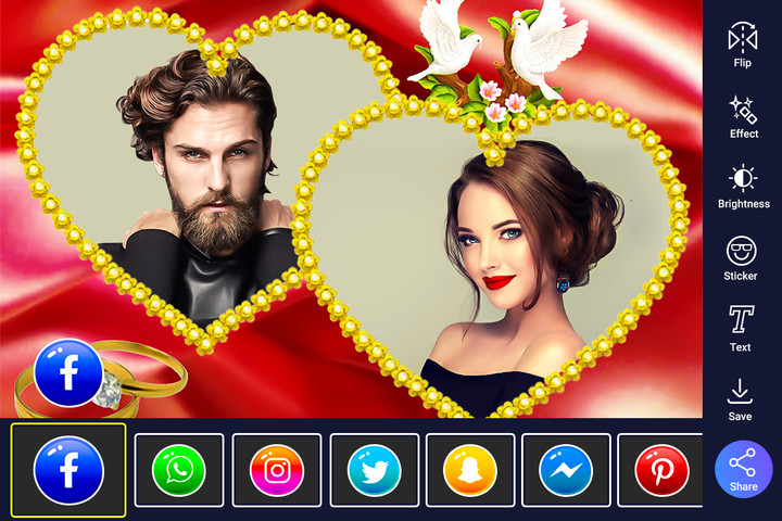 Love Heart Photo Frame screenshot image 4_Popularmodapk.com