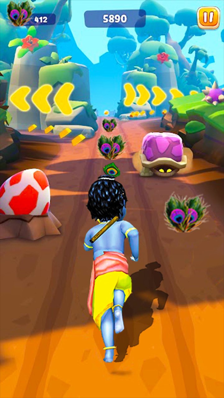Krishna: Subway Little Boy Run screenshot image 5_Popularmodapk.com