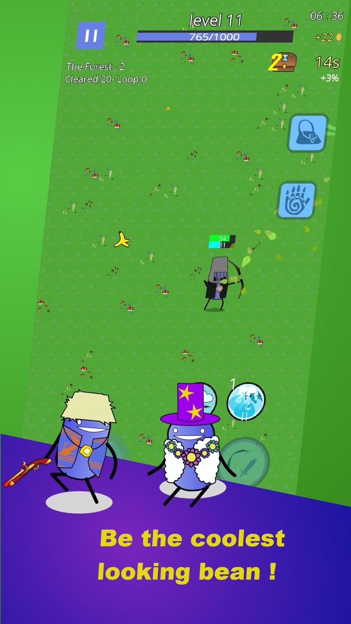 Bean Guy Rogue Elements screenshot image 2_Popularmodapk.com