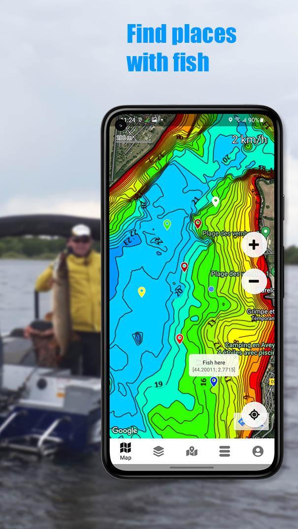 Dap Drift - fishing depth maps screenshot image 8_Popularmodapk.com