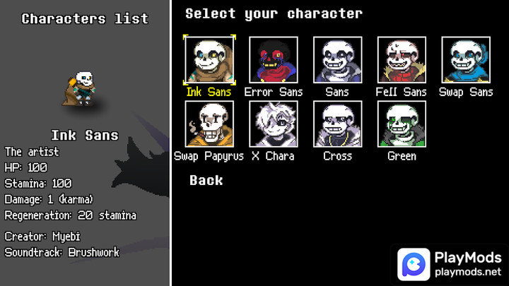 Underverse Battles<span>(No ads)</span> screenshot image 2_Popularmodapk.com