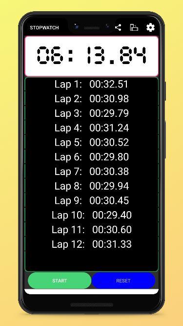 Stopwatch Timer screenshot image 1_Popularmodapk.com