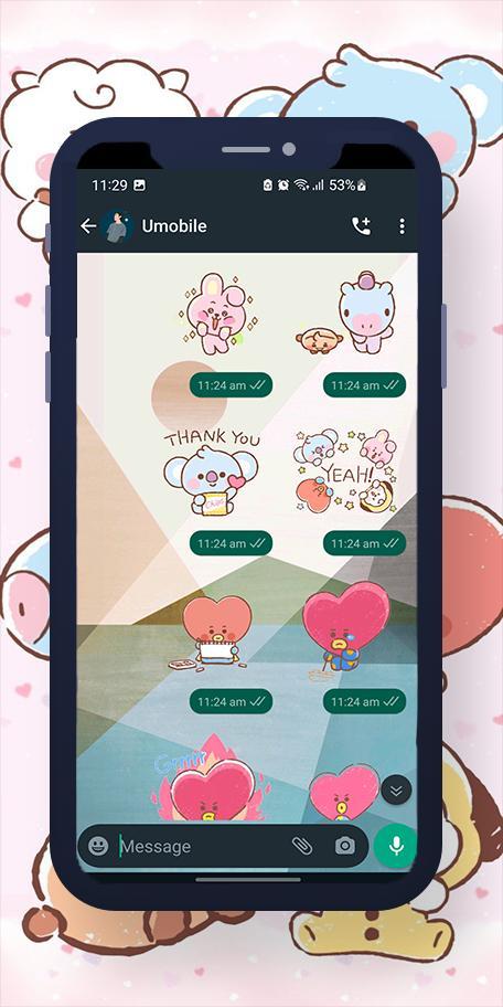 BT21 BTS WASticker screenshot image 1_Popularmodapk.com
