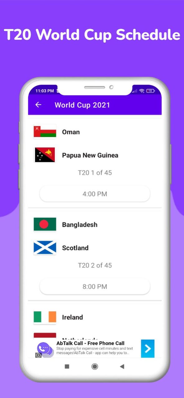 T20 World Cup 2022 Schedule screenshot image 34_Popularmodapk.com