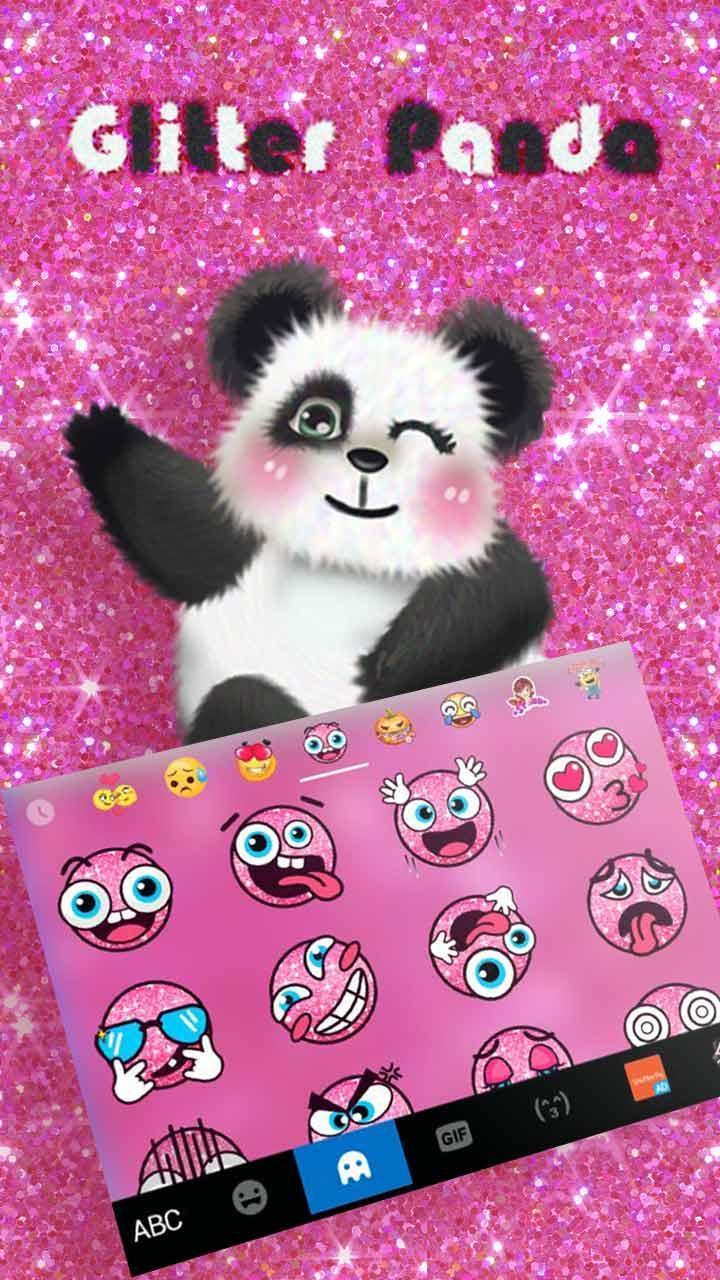 Hot Pink Panda keyboard Theme screenshot image 4_Popularmodapk.com