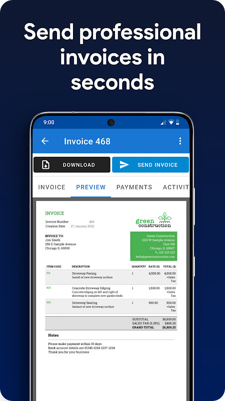 ProBooks: Simple Invoice Maker screenshot image 7_Popularmodapk.com