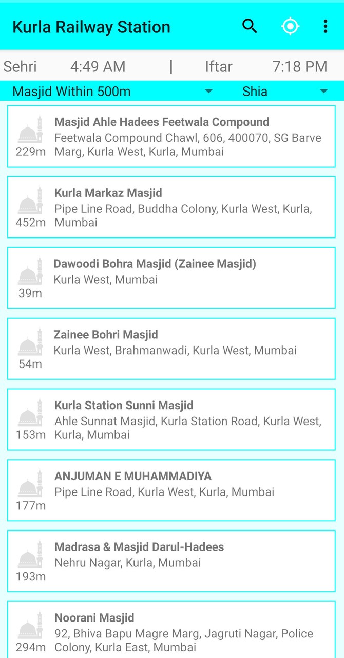 Namaz Indicator: nearest mosque/salah/sehri/iftar screenshot image 12_Popularmodapk.com