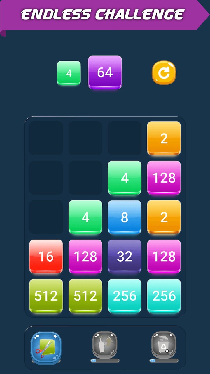 Drop Merge Blocks: 2048 Puzzle screenshot image 1_Popularmodapk.com