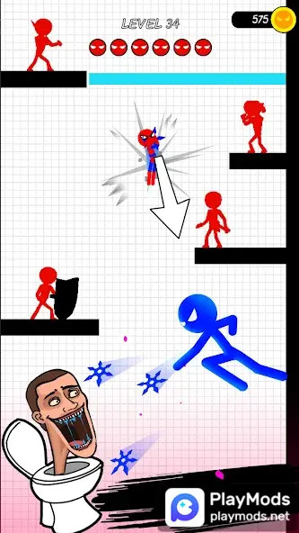 Stickman Hero: Teleport Fight<span>(Unlimited Money)</span> screenshot image 4_Popularmodapk.com