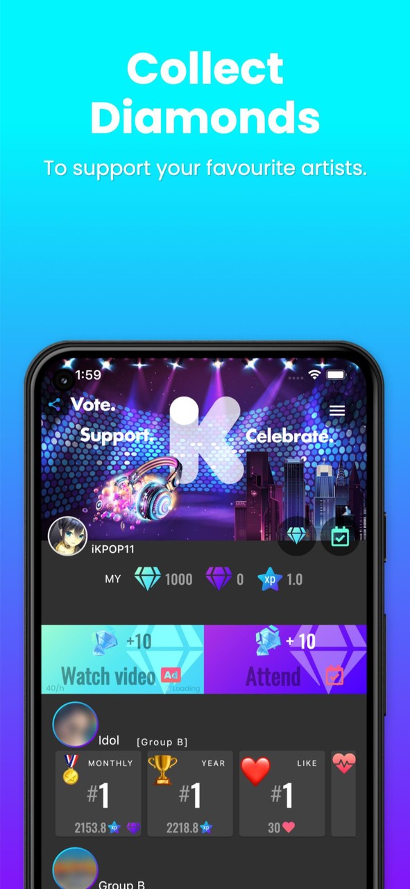 iKPOP Fan Zone KPOP JPOP idol screenshot image 4_Popularmodapk.com