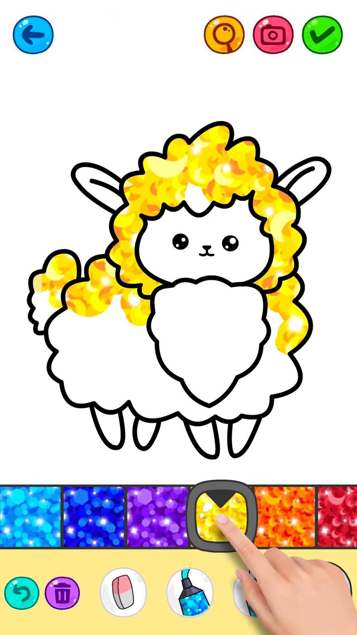 Kawaii Glitter Coloring Book screenshot image 1_Popularmodapk.com