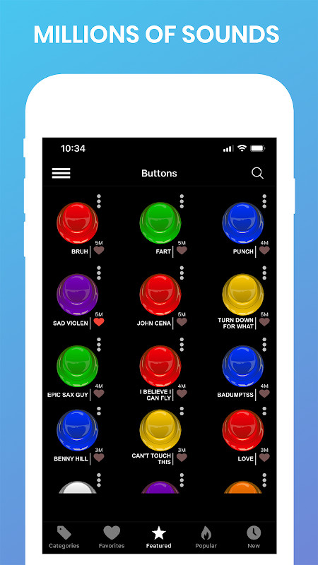 Instant Buttons Soundboard App screenshot image 6_Popularmodapk.com