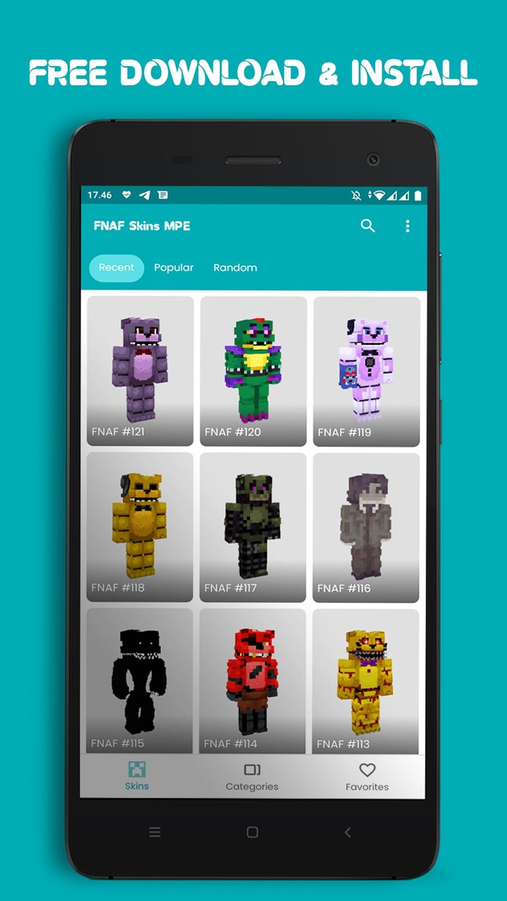 FNAF Skins Minecraft PE screenshot image 3_Popularmodapk.com