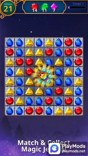 Jewels Magic: Mystery Match3<span>(mod)</span> screenshot image 4_Popularmodapk.com