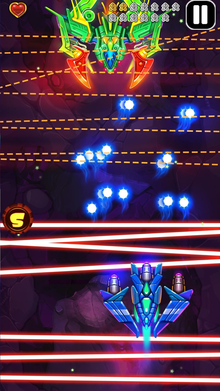 Galaxy Wing: Mechworm Crisis screenshot image 4_Popularmodapk.com