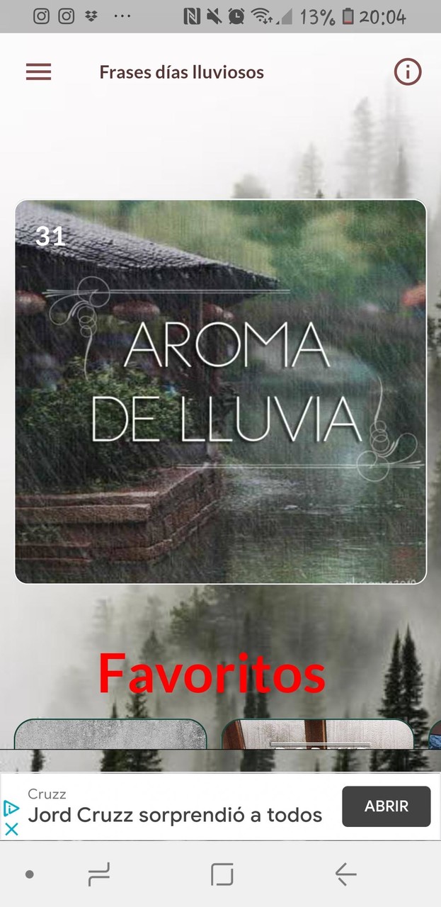 Frases para días lluviosos screenshot image 1_Popularmodapk.com