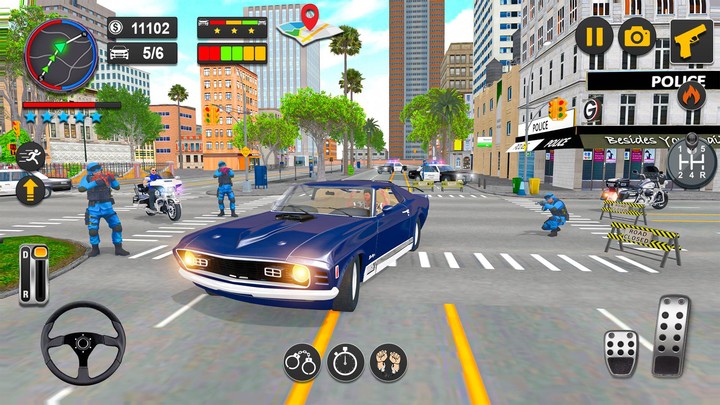 US Police Motor Bike Chase screenshot image 4_Popularmodapk.com