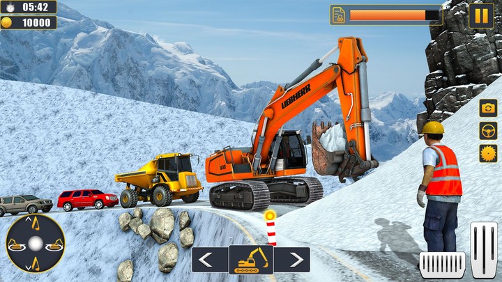 Snow Excavator Simulator Games screenshot image 3_Popularmodapk.com