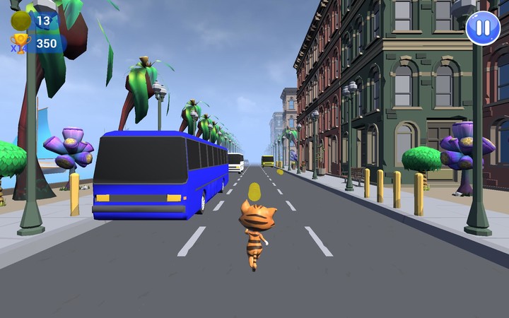 Cat Run - Endless Runner Game screenshot image 12_Popularmodapk.com