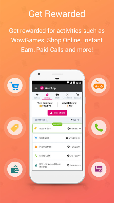 WowApp - Earn. Share. Do Good screenshot image 13_Popularmodapk.com