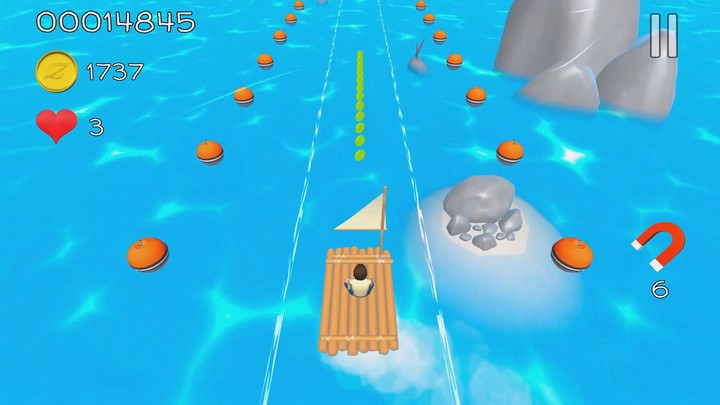 Raft Runner: Alone at Sea screenshot image 5_Popularmodapk.com