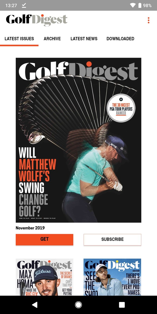 Golf Digest Magazine screenshot image 9_Popularmodapk.com
