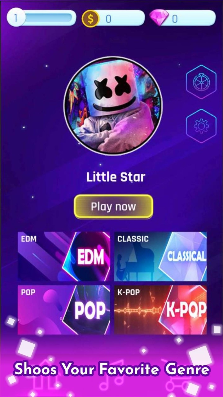 Marshmello Piano Tiles DJ screenshot image 1_Popularmodapk.com