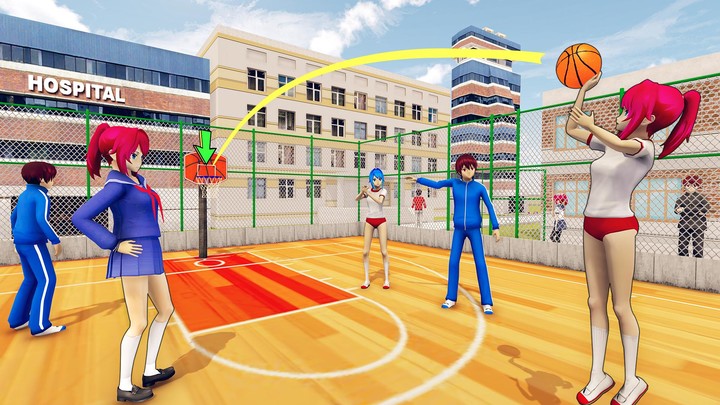 Anime High School Games: Virtu screenshot image 22_Popularmodapk.com