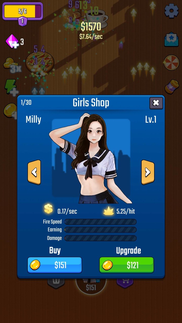 Sexy defenders: idle shooting screenshot image 2_Popularmodapk.com