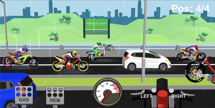 Indonesia Drag Bike Racing 3D screenshot image 9_Popularmodapk.com